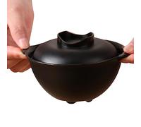 Povanjer Bol Ramen pour Micro-Ondes | Bols à Soupe avec couvercles | Bol à Micro-Ondes pour Chauffer confortablement, poignée binaurale, Pas Facile à brûler pour Cuisiner des soupes et des Nouilles