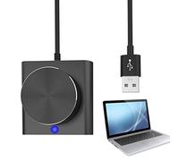 Povanjer Contrôleur multimédia,Bouton de Rotation du Volume Externe de l'ordinateur - Fonction muet et Bouton de Rotation du contrôleur de Volume de réglage Audio pour Win7/8/10/XP//Vista//iOS