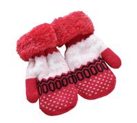 Povanjer Gants d'hiver pour, Gants de Neige tricotés pour à Deux Couches, Gants Chauds pour, Gants d'hiver Mignons, Gants de Neige Confortables pour, Filles, garçons