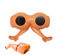 Povanjer Lunettes de blague pour adultes, lunettes de fête folles | Lunettes de soleil imbéciles pour adultes | Lunettes de soleil idiots pour adultes, lunettes de soleil hilarantes, lunettes drôles