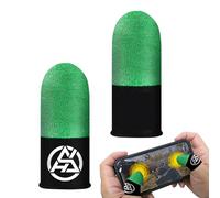 Povanjer Manchons pour Doigts de Jeu Mobile,Manchons pour Doigts de Joueur - 2 protège-Doigts Portables,Manchon de Pouce de contrôleur de Jeu, Couverture de Doigt d'écran Tactile Respirante pour Le