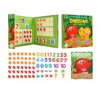 Povanjer Matériel de Manipulation mathématique magnétique, dix Cadres | Liaisons numériques magnétiques à Cadres pour Addition et soustraction | Jeux mathématiques de Maternelle, Jouets de