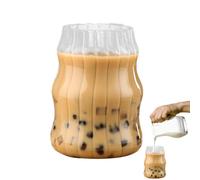 Povanjer Verre à vin sans pied, verres à bière,Tasses à café en transparentes portables | Tasses à expresso sans pied, tasse à boisson en verre réutilisable, verres à cocktail pour Bourbon,