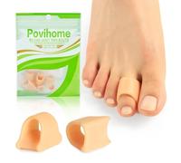 Povihome Correcteur d'orteils en marteau - Attelle d'orteil en gel pour soulager les griffes, les orteils tordus et les orteils en marteau - Correcteur d'orteils pour homme et femme, 3 tailles