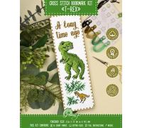 Povitrulya Kit de broderie au point de croix Motif dinosaure Tyrannosaure - T-Rex brodé à la main