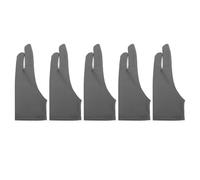 Povkufii 5pcs Dessin s Glants Gauche s d'artistes à Droite Sweat Sweat Two Finger Art s pour Dessiner et écrire Glove Dessin numérique (L)