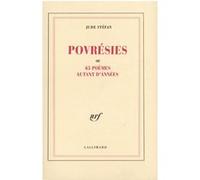 Jude Stéfan – Povrésies ou 65 poèmes autant d'années – Broché – Gallimard