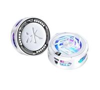 POVVFRTY Refroidisseur de téléphone recouvert de Glace avec Clip arrière magnétique et Refroidissement par Semi-conducteur, Dispositif de Refroidissement Silencieux(White)
