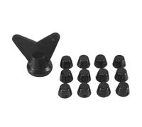 Povxlum 12 Pcs Crampons de Chaussures de Football Crampons de Chaussures de Football Professionnels M5 Pièces de Rechange Goujons avec Clé Chaussures de Piste Pointes 10 mm