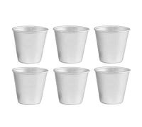 Povxlum 6 PièCes Aluminium Dariol Mouler Tasse de Cuisson Dariole Pudding Dessert CrèMe Moules Rond AntiadhéSif Oeuf Moule le Moule Ustensiles de Cuisson