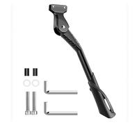 Povxlum Béquille de Vélo Réglable pour Béquille de Vélo de 20 Pouces, 24 Pouces et 26 Pouces, Support de Béquille de Vélo Électrique, Pièces de Support de Stationnement Latéral Réglables