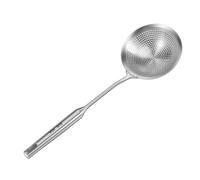 Povxlum Écumoire en acier inoxydable 42 x 14 cm, écumoire, louche en acier inoxydable, louche à soupe en acier inoxydable, louche à mousse en acier inoxydable, louche avec trous pour pâtes, casserole