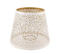 Povxlum Metal Abat Jour E14 E27 D'Ombre D'Arbre En Fer Vintage Sculpté Pour Lampe De Table DéCoration pour Lampadaire Lampe Suspendue Plafonnier Suspension Luminaire Blanc