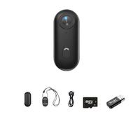 POVY PRO 4K UHD Wearable Action Camera, Magnetic Clip Hands-Free Mini Body Cam with 120° Wide-Angle, Waterproof 30m, Night Vision, AI Stabilization for Vlog, Sports Pet Travel (Black simple 1080)