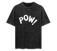 Pow As Worn by Keith Moon T-Shirt Mens Unisex Black Tees M