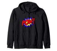 Pow Comic Book Art Funny Geek Super Hero Cadeau Pop Art Sweat à Capuche
