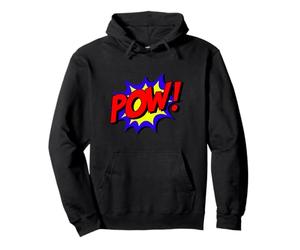 Pow Comic Book Art Funny Geek Super Hero Cadeau Pop Art Sweat à Capuche
