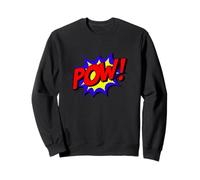 Pow Comic Book Art Funny Geek Super Hero Cadeau Pop Art Sweatshirt