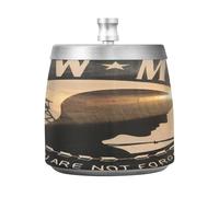 Pow Mia Cendrier à cigares en acier inoxydable avec couvercle pour intérieur ou extérieur Sans fumée et inodore Pour décoration de terrasse