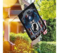 Pow Mia, Vrais Héros, Vous N'Êtes Pas Oubliés Drapeaux De Vacances Supérieure Drapeau De Décoration Durable Jardin Signe Décoration Pour Extérieure Maison Porche S