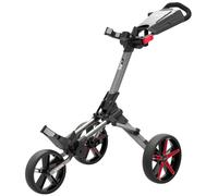 PowaKaddy Chariot de golf Micra Push Cart unisexe 2022 - Gris métallisé/rouge - Taille unique
