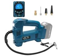 Powarobor Compresseur à Air Portatif Compatible avec Makita batterie 18V (sans Batterie, LED,10,34 bars,150 PSI, Arrêt Automatique, pour Voiture,Vélos et Motos）