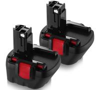 Powayup 2 Pièces Rechange pour Bosch Batterie 12V 3600mAh NI-MH Batterie Outil BAT043 BAT045 BAT046 BAT048 BAT049 BAT120 2607335692 2607335262 pour Bosch 12V Batterie GSB 12VE-2 GSR 12VE-2 PSB 12VE-2