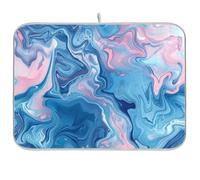 Powder Blue Dreams Tapis de cuisine pour comptoir égouttoir à vaisselle en tissu pour cuisine 45,7 x 61 cm, 45,7 x 61 cm