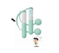 (Powder blue)Professional Women's Fitness Jump RoPS Soft Handle No Weight Bearing India Gym Workout Tool Fat Loss Exercise equipment