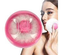Powder Case with Puff, Body Powder Container, Secure Closure 3.54 inches, Travel-Friendly Bath Accessory, Post-Shower Care, Portable Dispenser for Women Kids