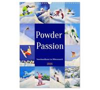Powder Passion - Snowboardkunst im Höhenrausch (Wandkalender 2026 DIN A3 hoch), CALVENDO Monatskalender: Gemalte Bilder vom Snowboarden.