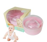 Powder Puff Container - ABS Travel Case | Powder Box With Sponge Holder Compact Bath Applicator Storage For Face Body Care Home Bathroom Bedroom Travel Use