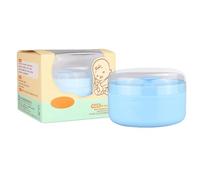 Powder Puff Container Set | ABS Travel Storage Case With Soft Flocking Puff Portable Care Dusting Powder Box Reusable Hygienic Ṕowder Applicator Holder For Infant Skincare Ho
