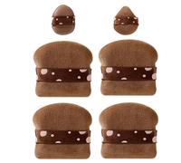 Powder Puff, Soft Makeup Blending Sponge, Coffee/Yellow Compact Smooth Coverage, Dry/Wet Use Contouring Applicator for Setting Concealer Bb, Cc and Cream Blush