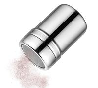 Powder Shaker With Lid, 5x5x7cm Stainless Steel Precision Powders Duster | Space-Efficient Powder Shaker, Good Reliability For Salt, Cocoa, Spices, Sugar, And Flour