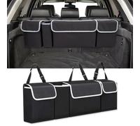 POWEC Rangement Coffre de Voiture, pour Citroen C3 Aircross C3-XR C4/e-C4 C4-Cactus C5-X C5 Aircross Organisateur de Coffre, Organisateur Voiture Coffre Pliable, Fond Antidérapant