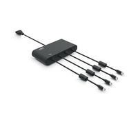 POWEE Desk - Adaptateur secteur - 260 Watt - 3.25 A - 4 connecteurs de sortie (24 pin USB-C) - noir