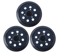 Poweka 125mm Plateau de ponçage Compatible avec Makita 743081-8 Remplacer le BO5010 BO5041K- Disques de ponçage à 8 trous(3 pièces)