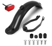 Poweka Fender Kit de remplacement pour scooter Xiaomi M365/M365 Pro - Comprend un support de garde-boue et un feu arrière