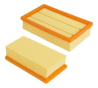 Poweka Lot de 2 filtres plats plissés compatibles avec NT 25/1 Ap, NT 35/1 Ap, NT 35/1, NT 45/1, NT 55/1, NT 361, NT 561, NT 611 Tact, Te, M, Éco pour 6.904-367.0/69043670