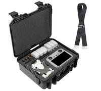 Poweka Valise de Transport Compatible avec DJI Mini 4 Pro/Mini 3/Mini 3 Pro, DJI RC 2/RC/RC-N2/N1 Rangement Étui de Transport Imperméable pour 6 Batteries, avec Bandoulière