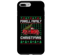 Powell Family Christmas Red Truck Personalised Funny Xmas Coque pour iPhone 7 Plus/8 Plus