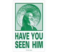Powell Peralta Animal Chin HAVE YOU SEEN HIM Skateboard Sticker GREEN by Powell-Peralta