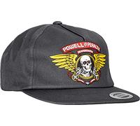 Powell Peralta Casquette de skateboard Snapback Winged Ripper, charbon, Taille unique
