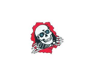 Powell Peralta Écusson classique Ripper unisexe, rouge, Einheitsgröße
