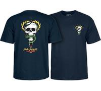 Powell-Peralta McGill T-Shirt Motif crâne et Serpent XL Bleu Marine