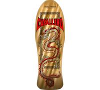 Powell Peralta Steve Caballero Planche de skateboard Motif dragon chinois Feuille d'or 25,4 x 76,2 cm