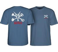 Powell Peralta T-Shirt Rat Bones - Bleu Indigo - Taille L