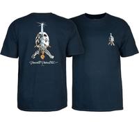Powell-Peralta T-Shirt Skull and Sword Large Bleu Marine