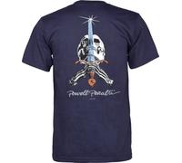 Powell-Peralta T-Shirt Skull and Sword XL Bleu Marine